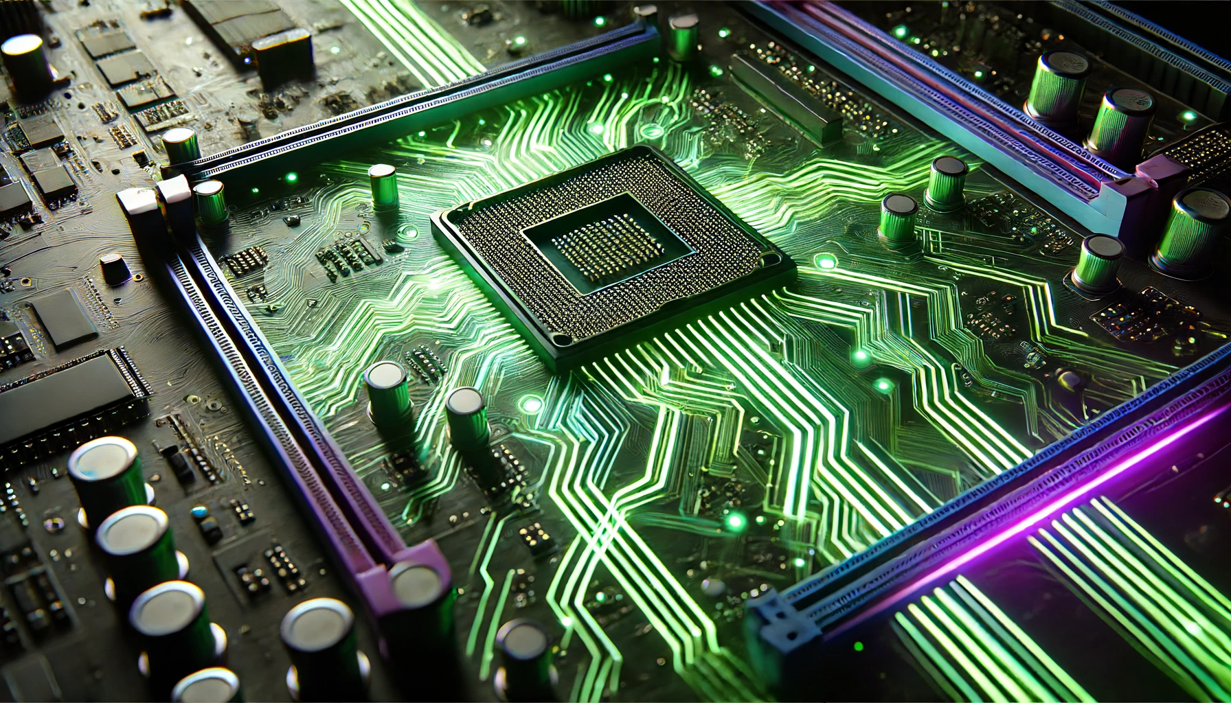 AI-driven IT visualization abstract background